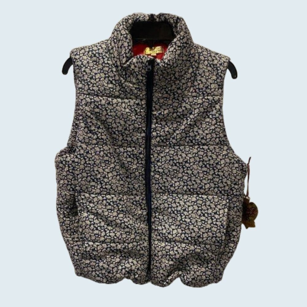 NWT Princess Vera Wang Floral Print Vest Size XL